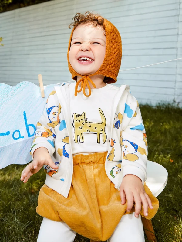 Balabala Baby Animal Printed Hooded Jacket208322105201 Outlet