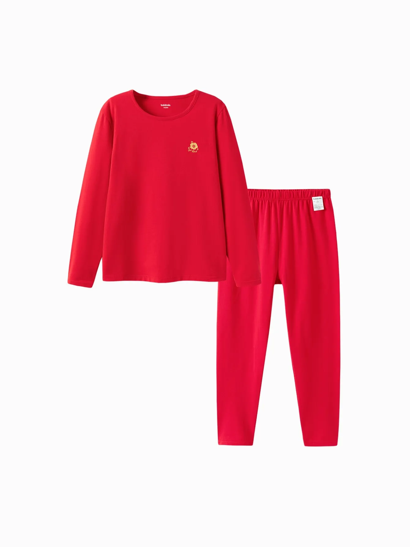 Balabala Baby Autumn Clothes Suit Year of the Snake Boy And Girl Thermal Underwear Animal Year Red Pajamas Fashion