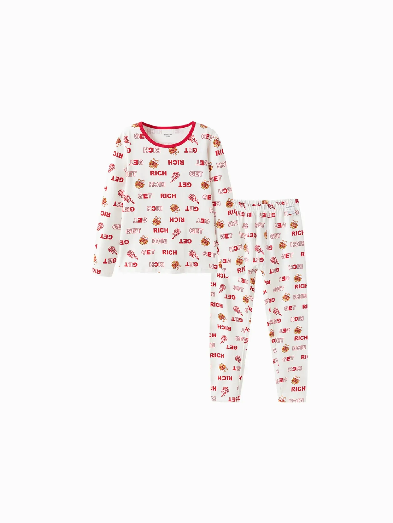 Balabala Baby Autumn Clothes Suit Year of the Snake Boy And Girl Thermal Underwear Animal Year Red Pajamas Sale