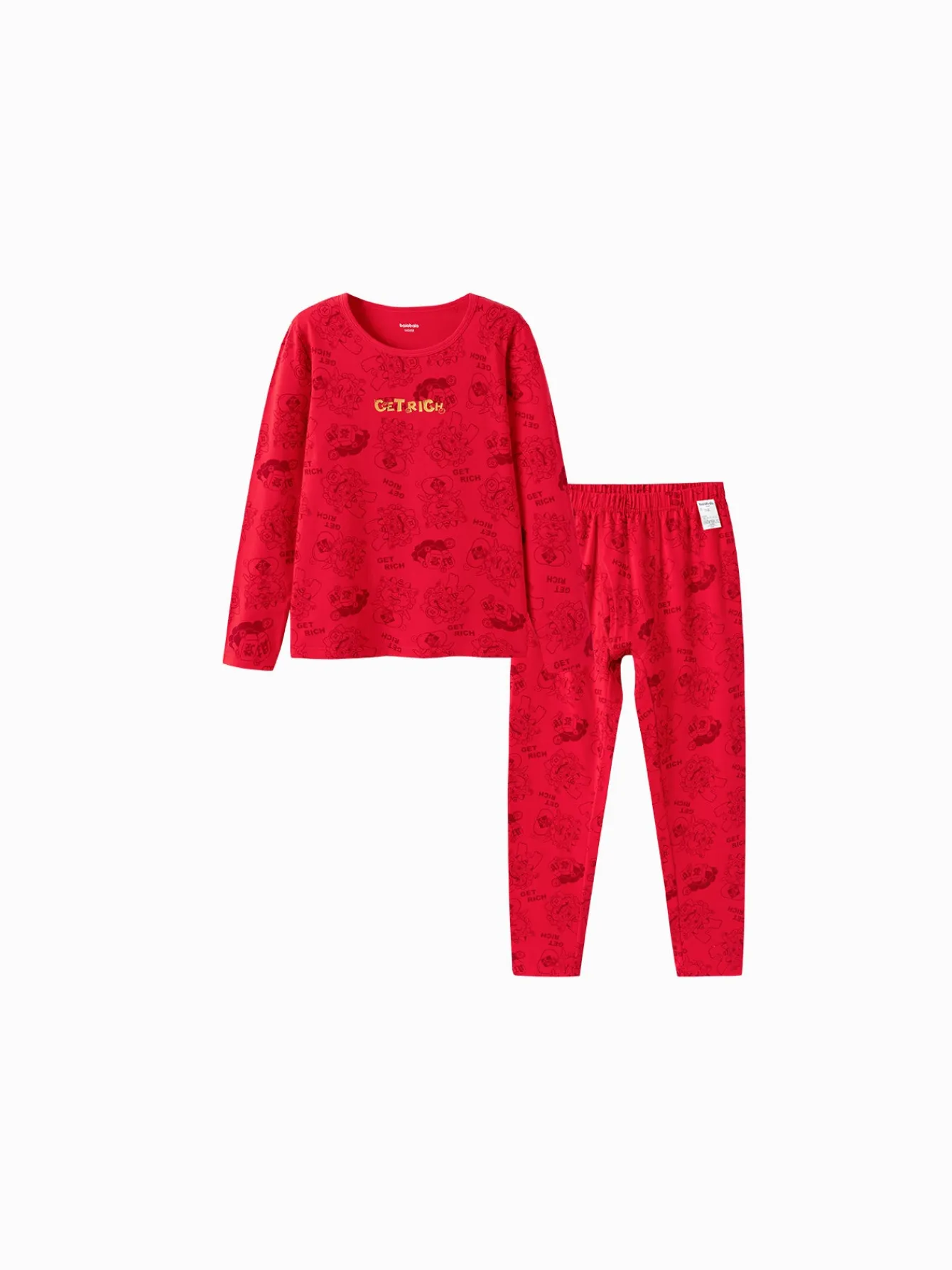Balabala Baby Autumn Clothes Suit Year of the Snake Boy And Girl Thermal Underwear Animal Year Red Pajamas Sale