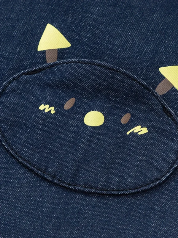 Balabala Baby Boy Medium Stretch Modal Indigo Animal Shaped Other Jumper 0-3 Years Denim Blue Fashion