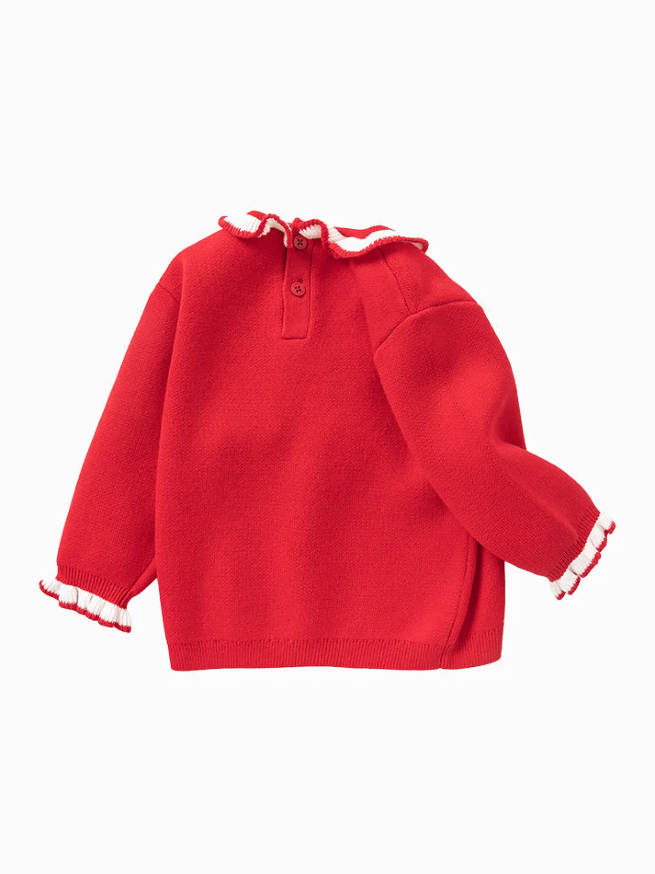 balabala_baby_girl__cotton_solid_colour_crew_neck_jumper__years_4.webp Balabala Baby Girl 100% Cotton Solid Colour Crew Neck Jumper 0-3 Years Chinese Red New