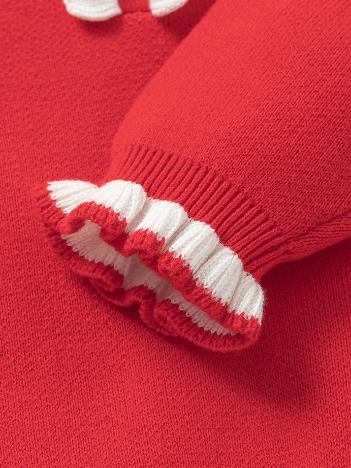 balabala_baby_girl__cotton_solid_colour_crew_neck_jumper__years_5.webp Balabala Baby Girl 100% Cotton Solid Colour Crew Neck Jumper 0-3 Years Chinese Red New