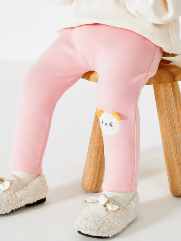 Balabala Baby Girl Versatile Thick Trousers Visions Pink Best