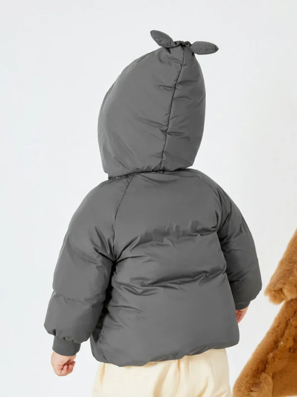 Balabala Baby Hooded Removable Hood Flower Down Jacket Emerald Green Cheap
