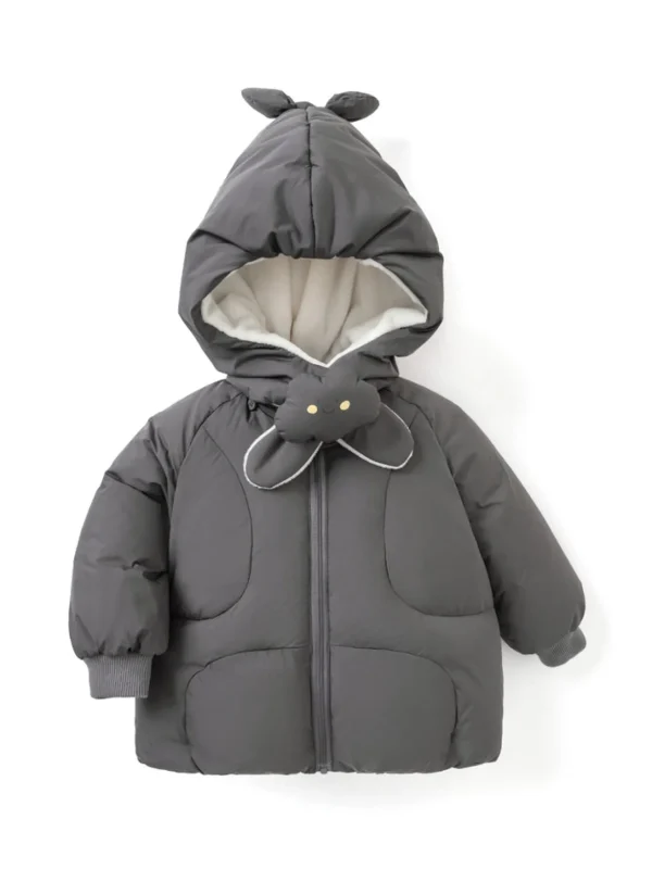 Balabala Baby Hooded Removable Hood Flower Down Jacket Emerald Green Cheap