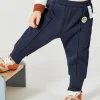 Balabala Baby House Embroidered Chapter Trousers Dark Blue Discount