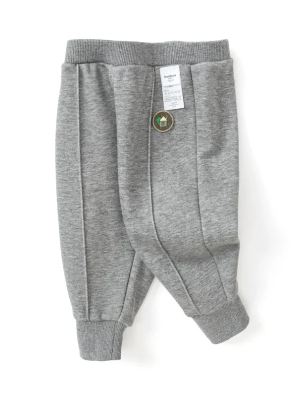 Balabala Baby House Embroidered Chapter Trousers Medium Melange Gray Online