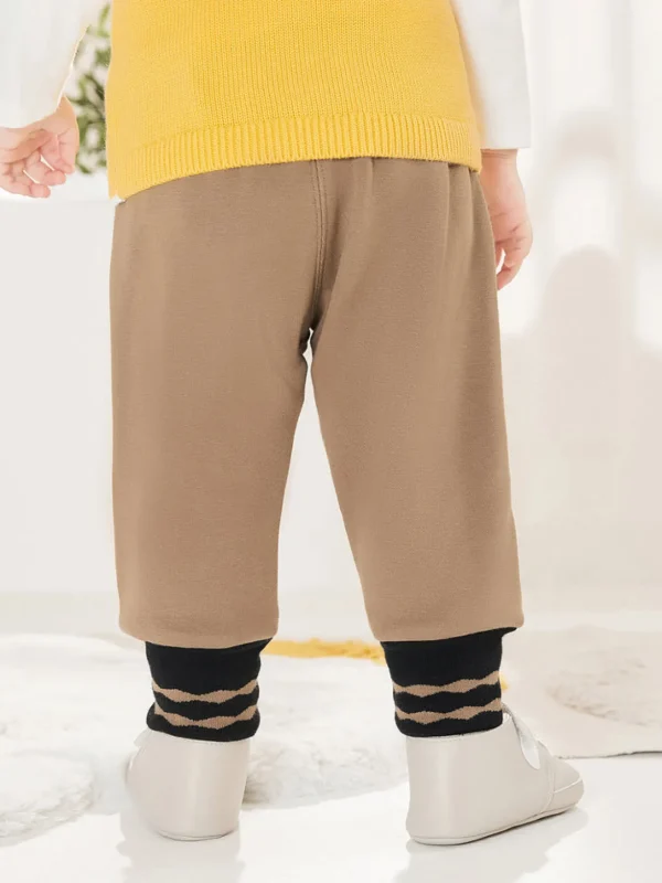 Balabala Baby Jogging Trousers Cut Plush Trousers Light Tan Best Sale