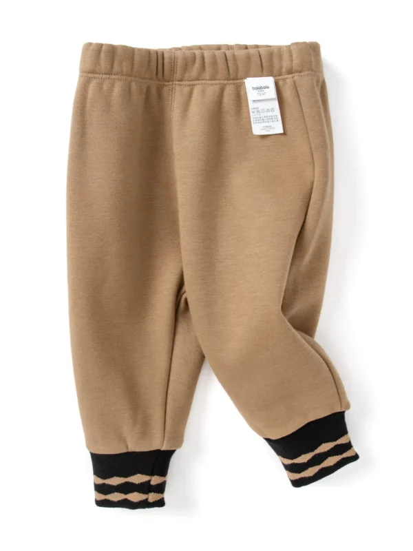 Balabala Baby Jogging Trousers Cut Plush Trousers Light Tan Best Sale