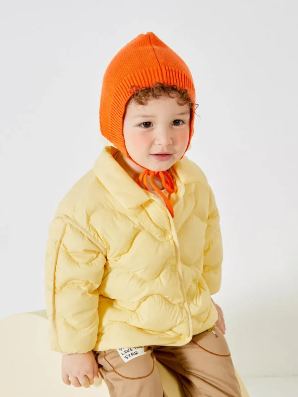 Balabala Baby Lapel Fresh And Lively Down Jacket Light Yellow Store