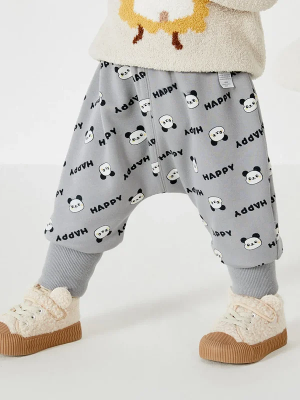 Balabala Baby Pp Pants High Waist Belly Protection Trousers Gray Hue Online