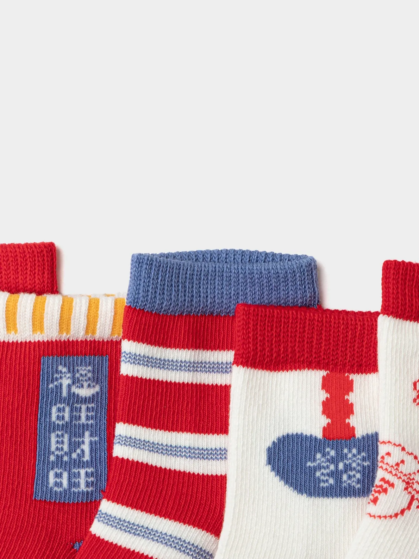 Balabala Baby Socks Year of Snake New Children Cotton Socks Boy And Girl Toddler Animal Year Red 5Pcs Pack Hot