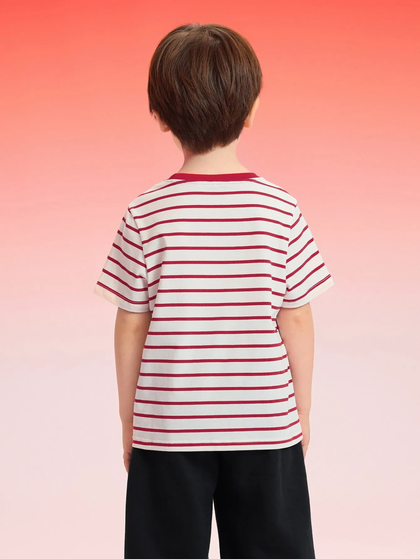 Balabala Baby T-Shirt 2025 New Boy Short Sleeve New Year Red Animal Year Girl Undershirt Best