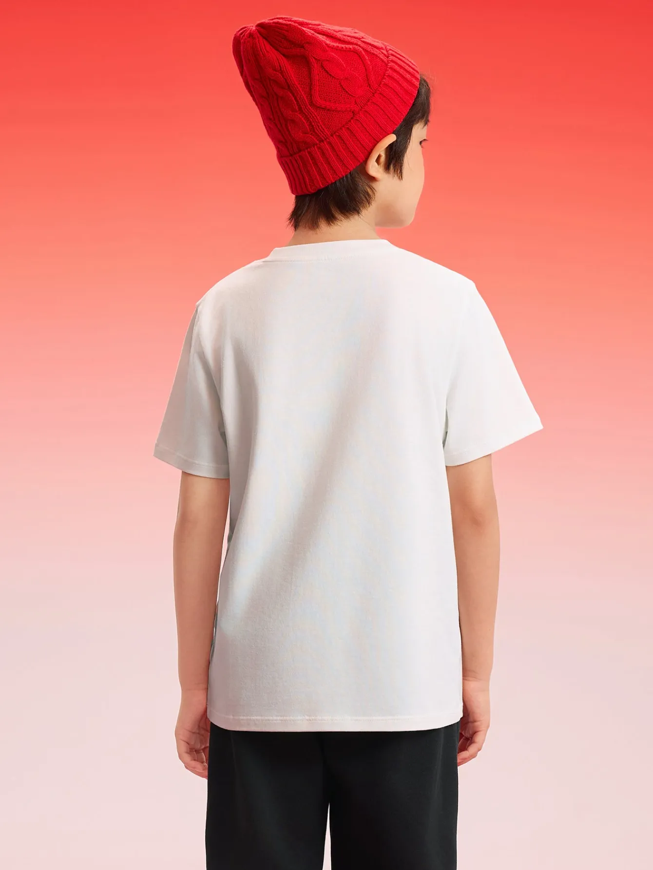 Balabala Baby T-Shirt 2025 New Boy Short Sleeve New Year Red Animal Year Girl Undershirt Best