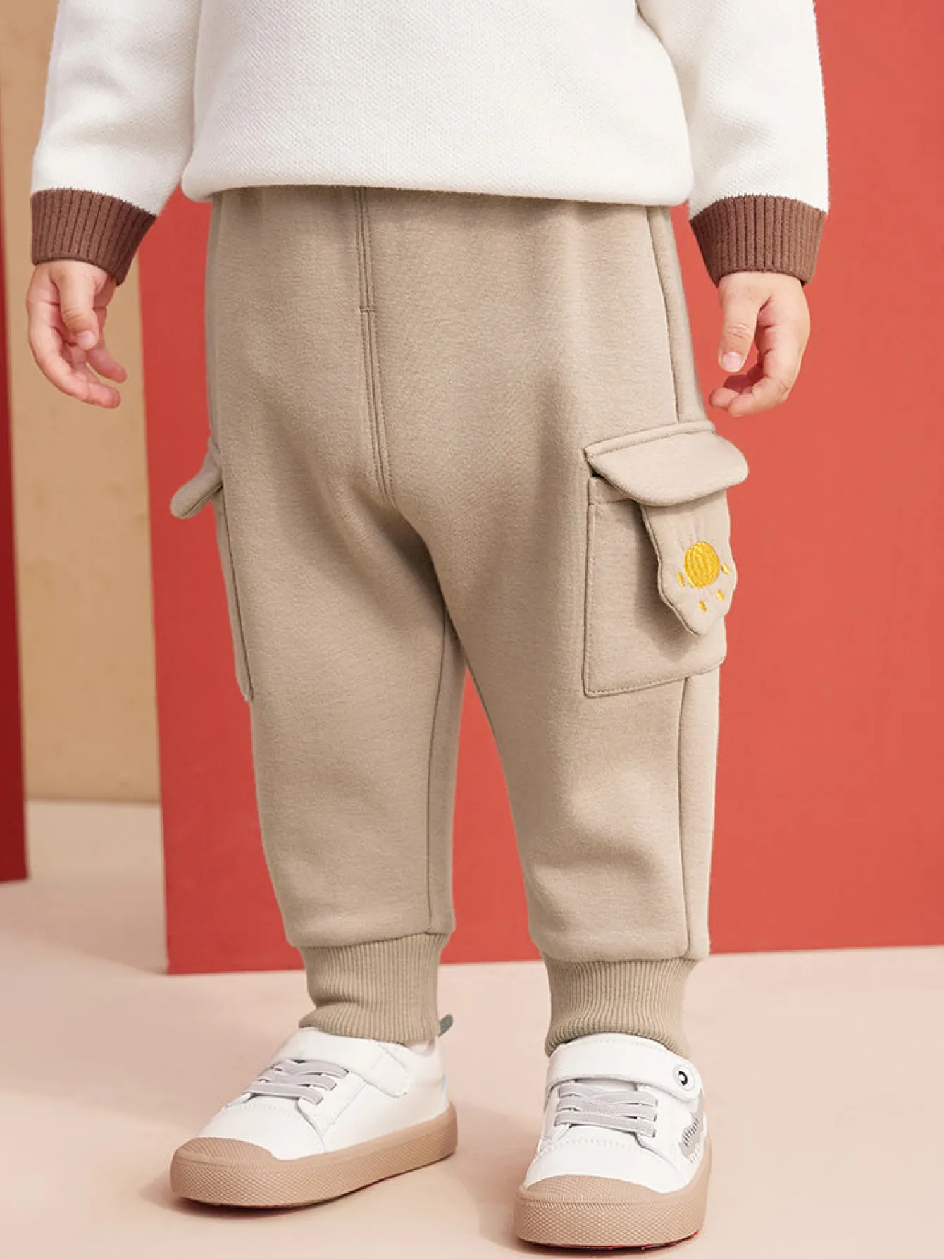 balabala_baby_unisex_sheared_plush_knitted_trousers__years_0.webp Balabala Baby Unisex Sheared Plush Knitted Trousers 0-3 Years Sale