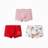 Balabala Boy Underwear Boxer Birefs Cotton Animal Year Red Shorts The Year of Snake New Year Suit White Red Discount