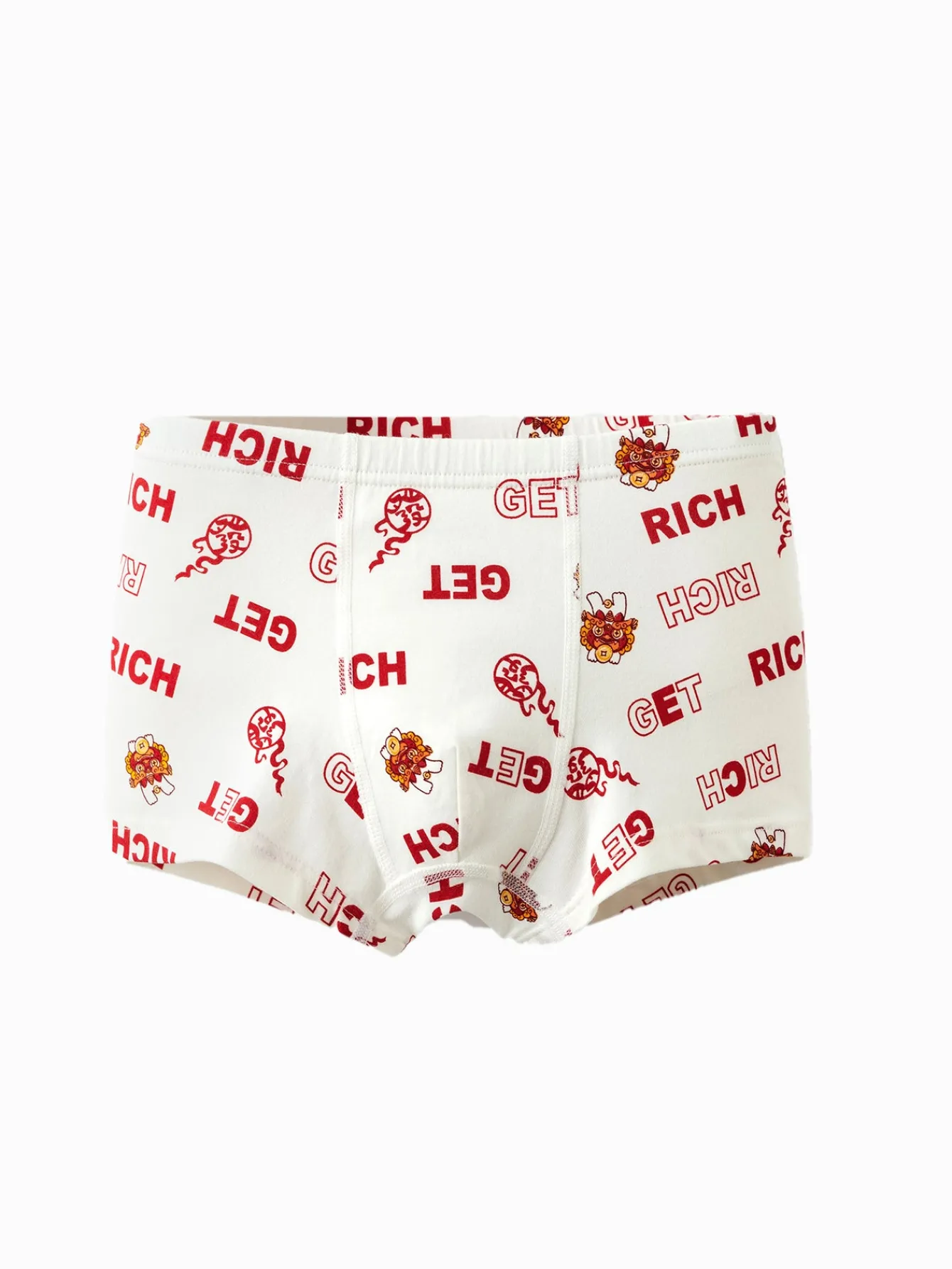 Balabala Boy Underwear Boxer Birefs Cotton Animal Year Red Shorts The Year of Snake New Year Suit Cheap