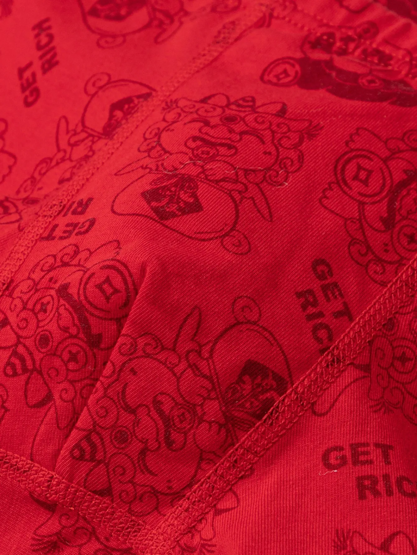 Balabala Boy Underwear Boxer Birefs Cotton Animal Year Red Shorts The Year of Snake New Year Suit Cheap