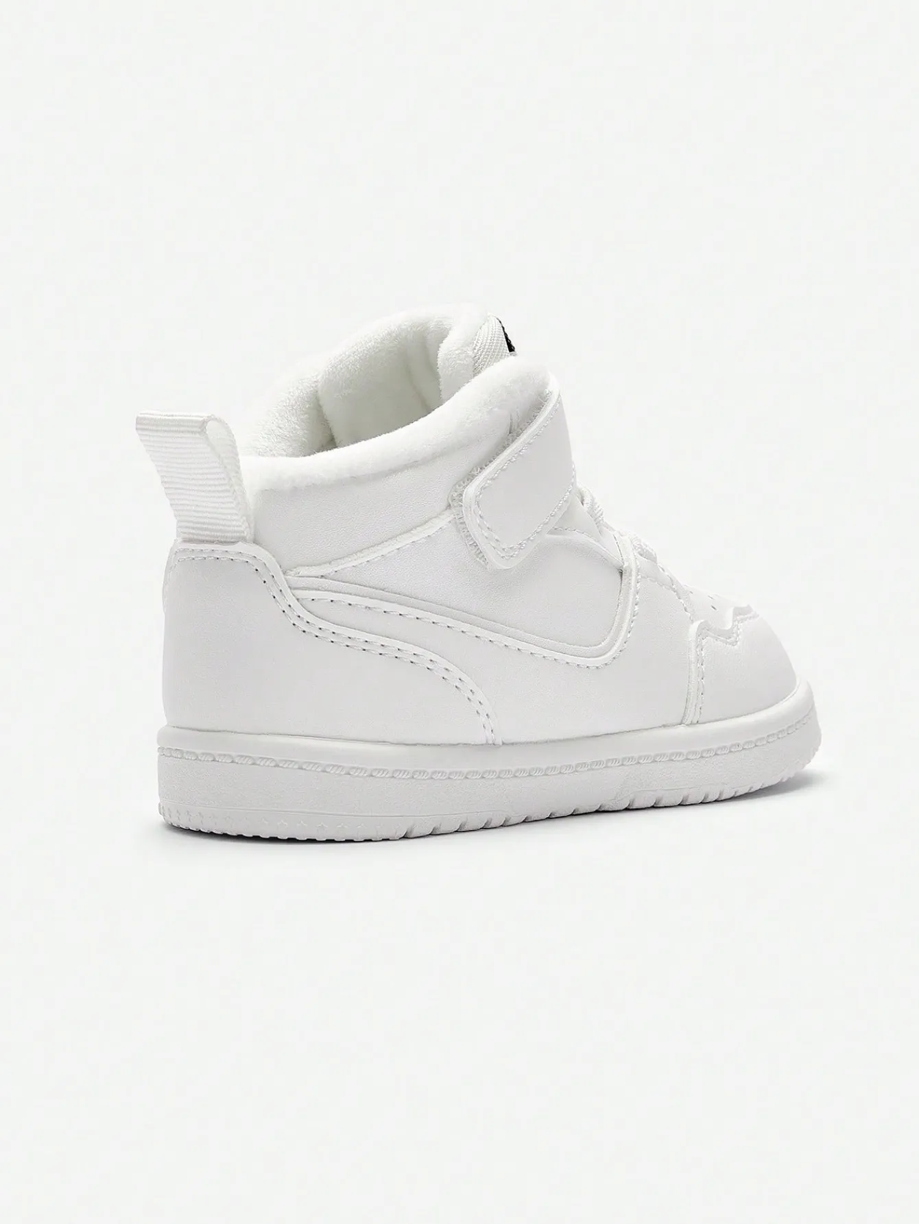 Balabala Boys And Girls Baby Autumn And Winter Fleece Warm High Top Anti-Slip Toddler Shoes White Best Sale