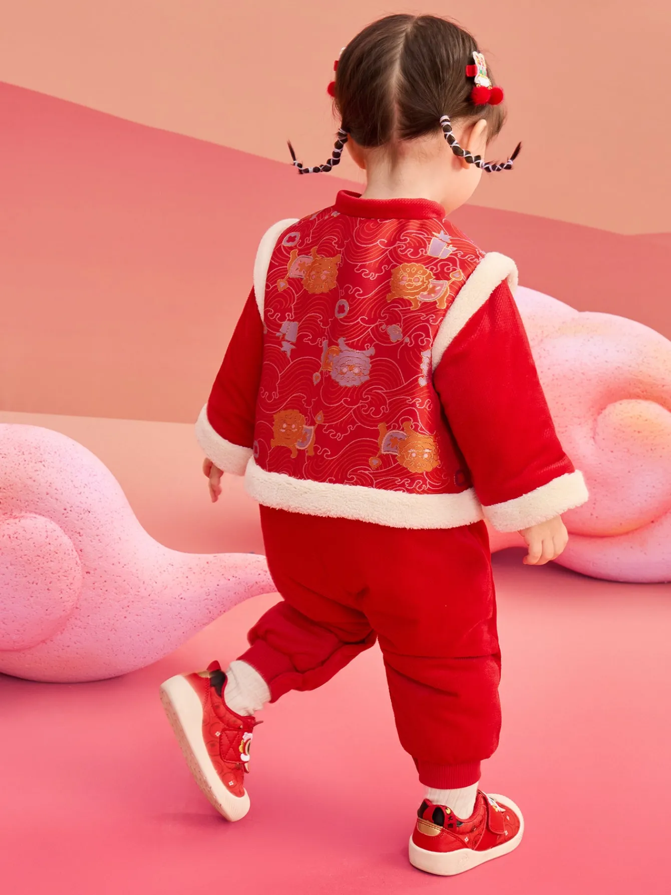 Balabala Children Clothes Baby Cotton Jumpsuit Newborn Romper 2025 New Year Shop