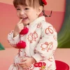 Balabala Children Clothes Baby Jumpsuit Newborn Down Romper Winter Wear 2025 New Year Season Best