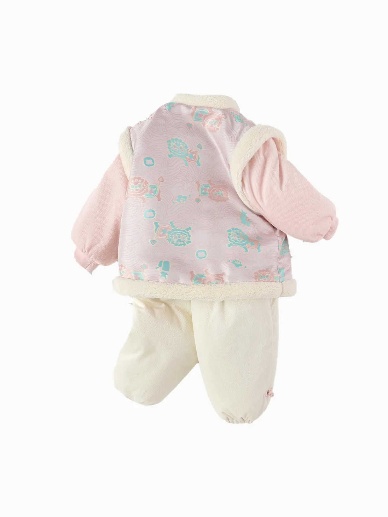 Balabala Children Clothes Baby Suit Baby First Birthday Ceremonial Dress 2025 New Year Season New Year's Greeting Outfit Flash Sale