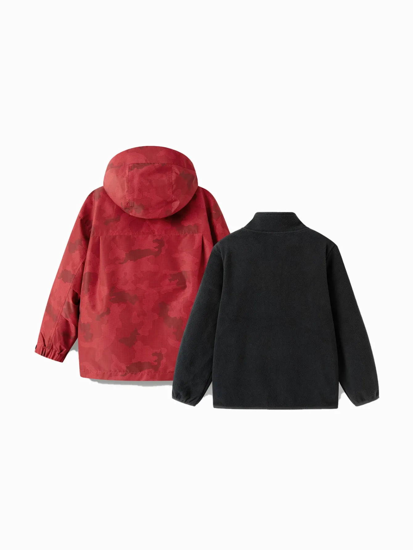 Balabala Children Clothes Children Jacket 2025 New Winter Boy Cotton Jacket Waterproof Twin-Set New Year's Outfit Red Fashion