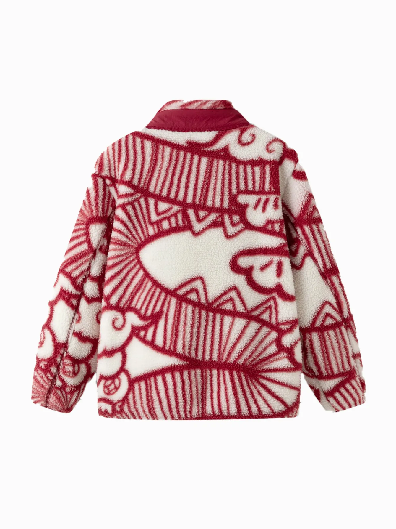 Balabala Children Clothes Jacket 2024 New Autumn And Winter Boy And Girl Polar Fleece Top New Year's Outfit Red Hot