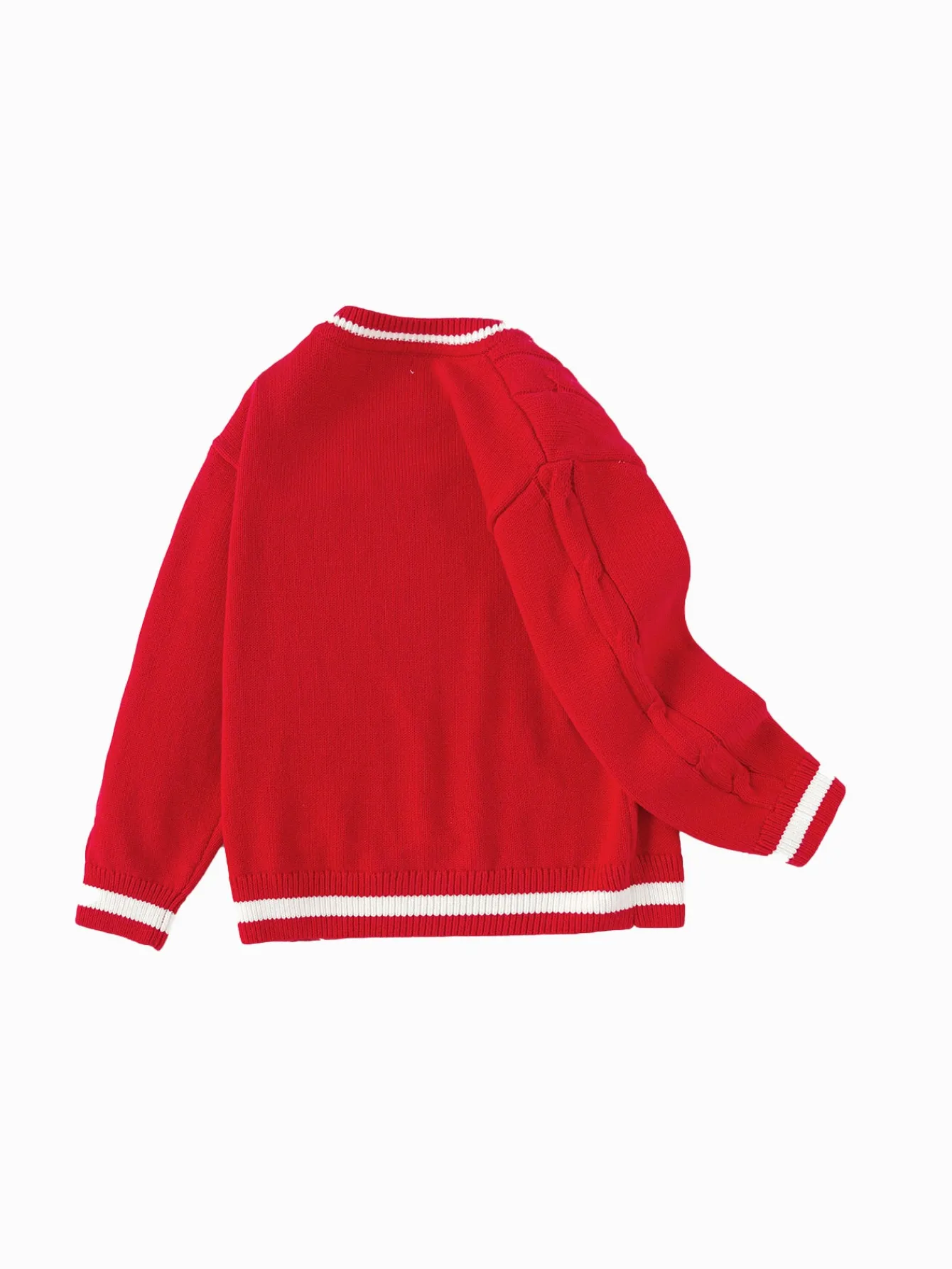 Balabala Children Sweater Boy Girl Autumn And Winter 2024 New Toddler Pullover Knitwear New Year's Outfit Cheap