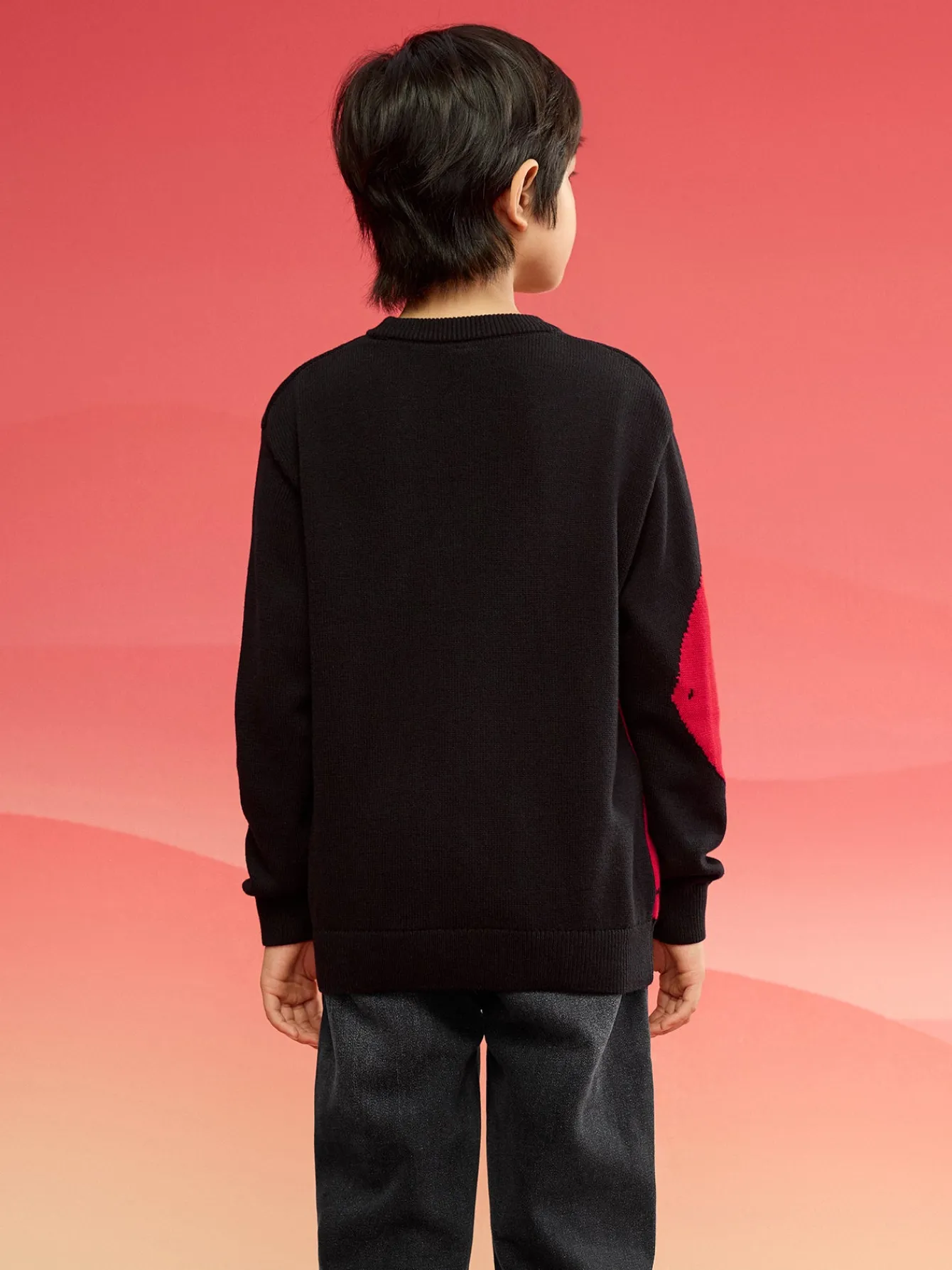 Balabala Children Sweater Boy Girl Autumn And Winter 2024 Toddler Kid Pullover Knitwear New Year's Outfit Discount