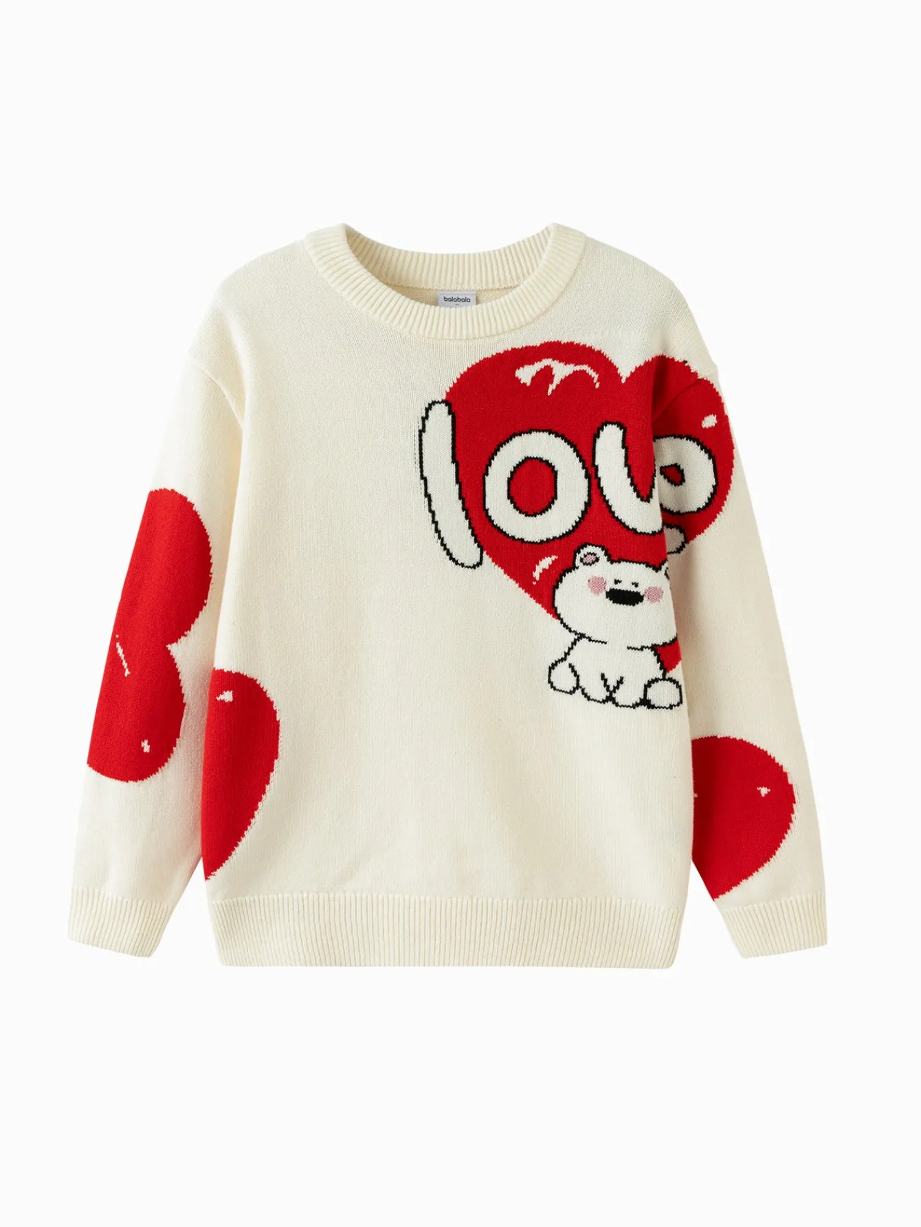 Balabala Children Sweater Boy Girl Autumn And Winter 2024 Toddler Kid Pullover Knitwear New Year's Outfit Discount