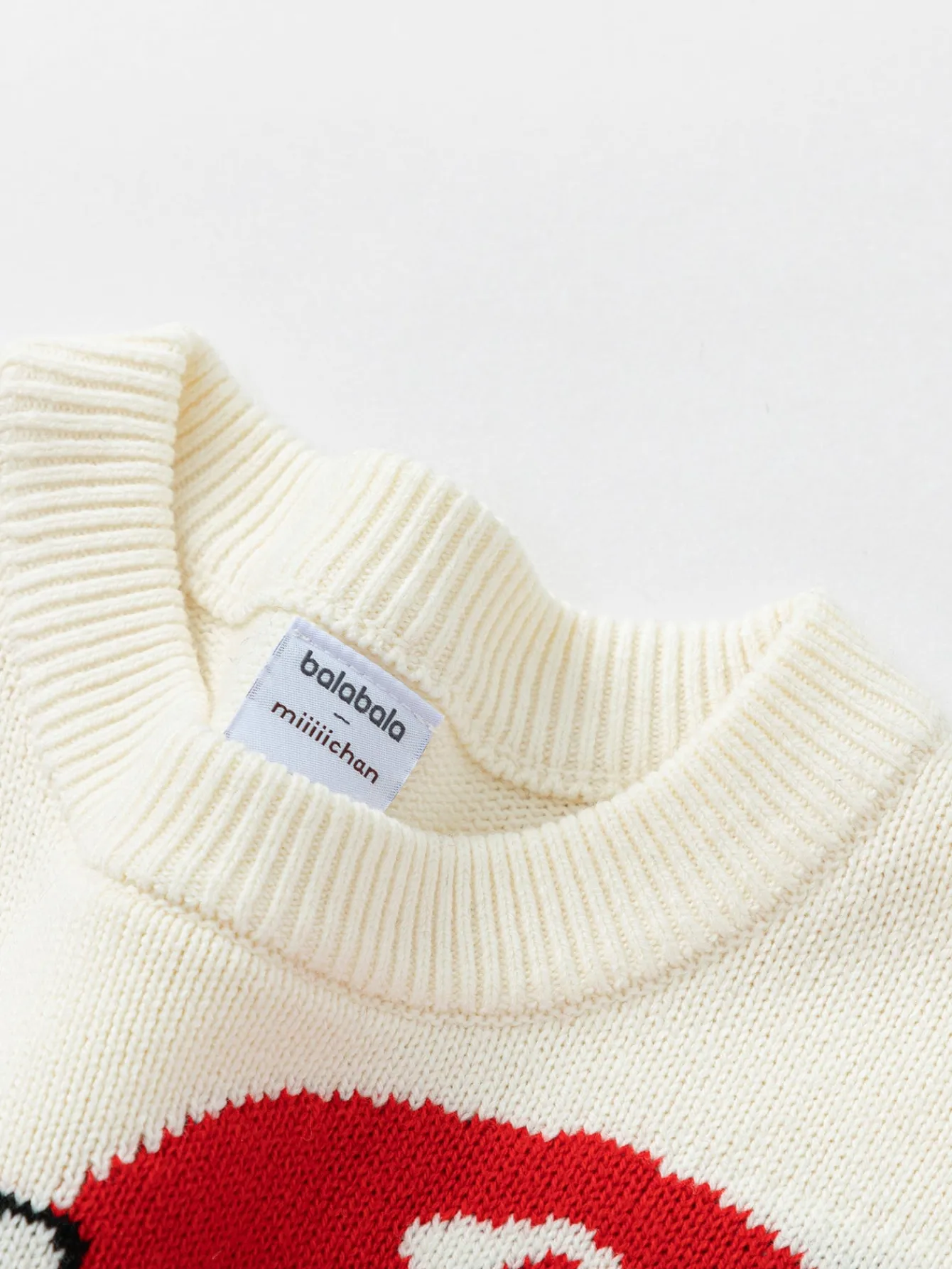 Balabala Children Sweater Boy Girl Autumn And Winter 2024 Toddler Kid Pullover Knitwear New Year's Outfit Discount