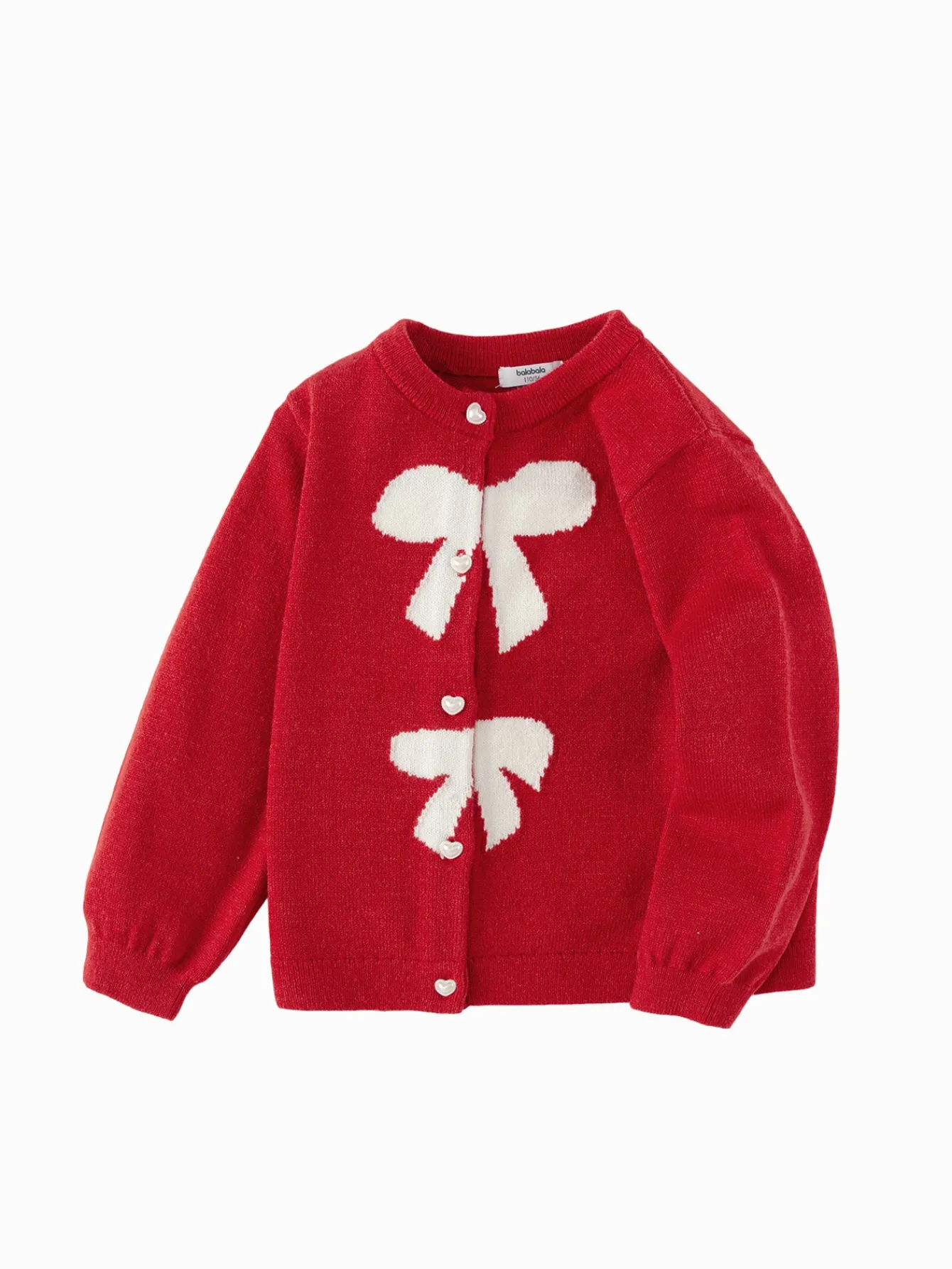 Balabala Children Sweater Girl Sweater 2024 Winter Baby Knit Cardigan Fashion Shop