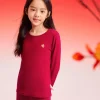 Balabala Children Thermal Underwear Suit Year of the Snake New Boy And Girl Autumn Heated Top And Pants Animal Year Red Pajamas Chinese Red Best