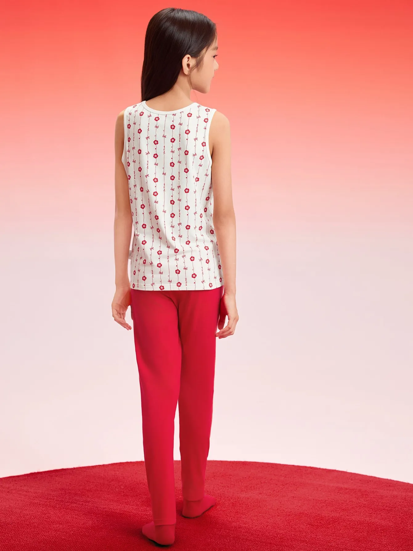 Balabala Children Vest Year of the Snake New Girls Camisole Animal Year Boy Red New Year Season 2Pcs Pack White Red Discount