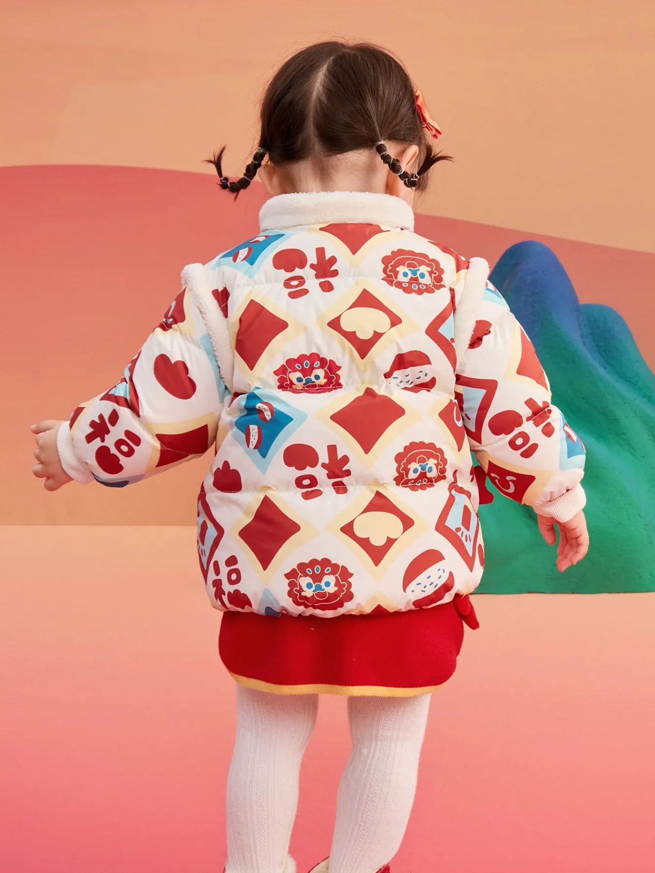 Balabala Children's Clothes Baby Down Jacket Baby Coat 2025 New Winter Clothes Neo- Chinese style New Year Greeting Outfit Cheap