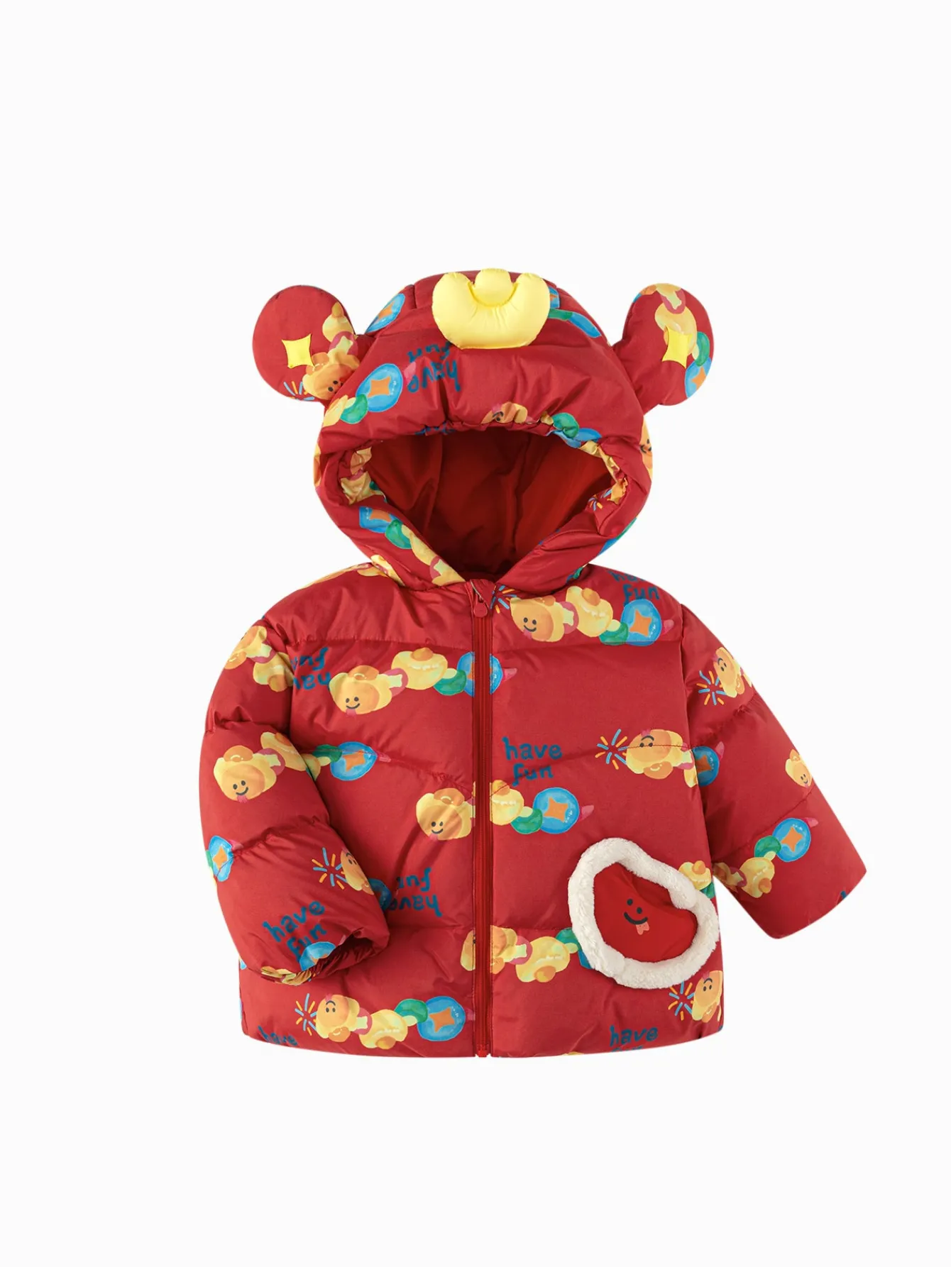 Balabala Children's Clothes Baby Down Jacket Baby Coat 2025 New Winter Clothes Neo- Chinese style New Year Greeting Outfit Best