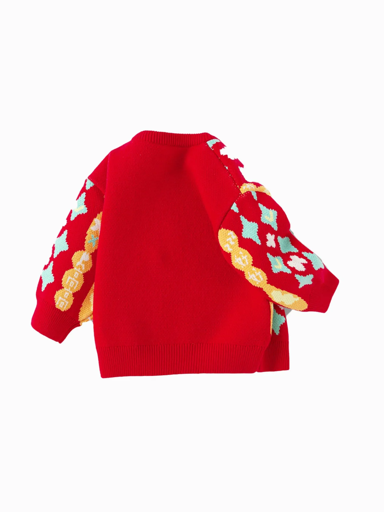 Balabala Children's Clothes Baby Sweater Baby Knitwear 2025 New Winter Clothes Baby Knitwear New Year Season Chinese Style Fashion