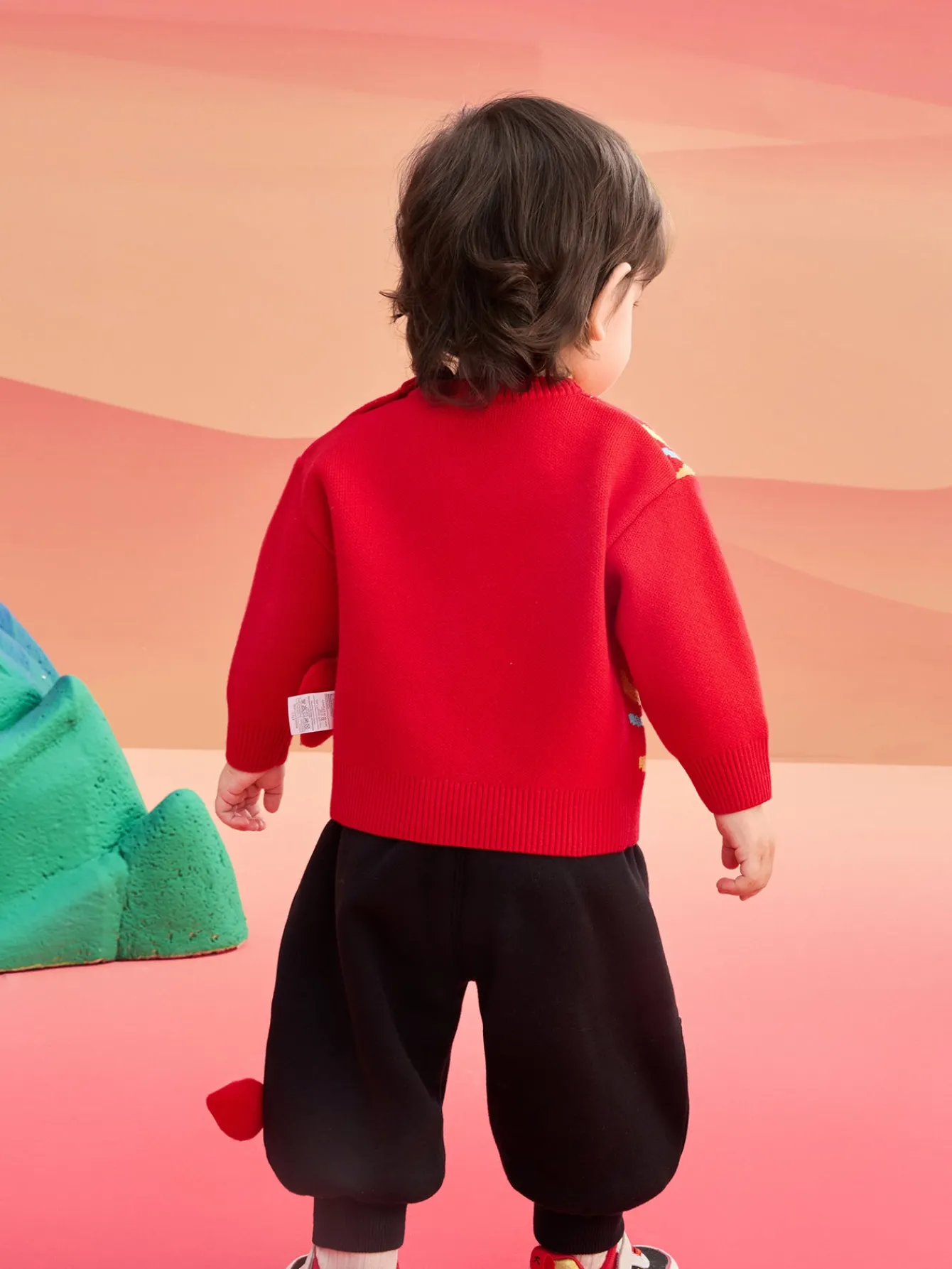 Balabala Children's Clothes Baby Sweater Pullover 2025 New Winter Clothes Baby Bottoming Shirt Cute and Fun Shop