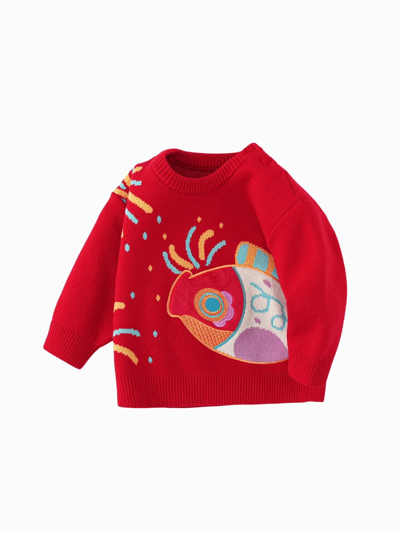 Balabala Children's Clothes Baby Sweater Pullover 2025 New Winter Clothes Baby Bottoming Shirt Cute and Fun Shop