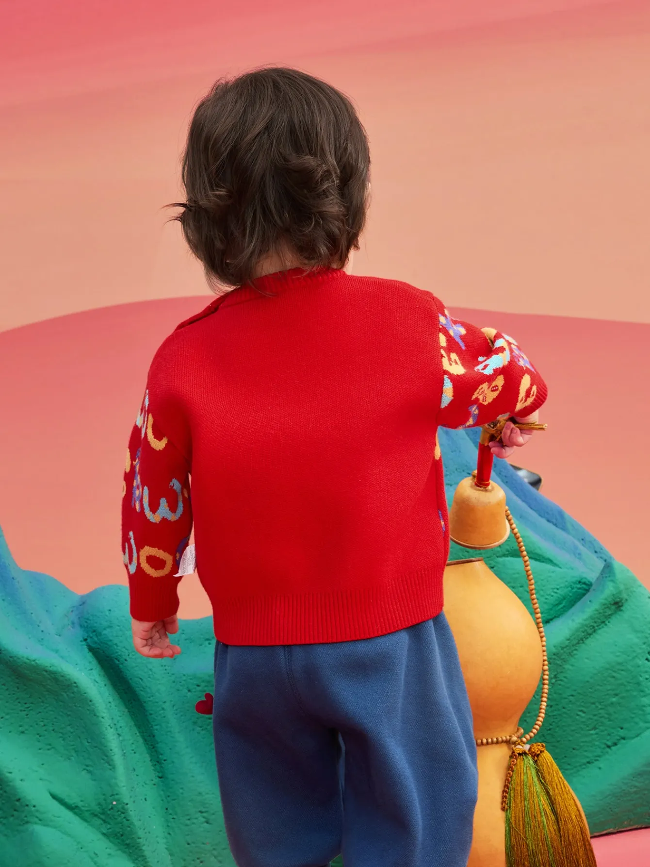 Balabala Children's Clothes Baby Sweater Pullover 2025 New Winter Clothes Baby Bottoming Shirt Cute and Fun Shop