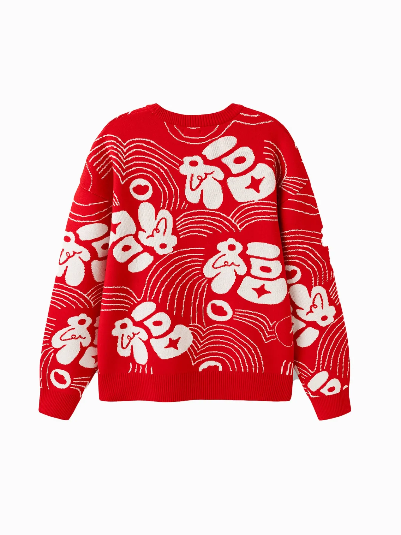 Balabala Children's Clothes Parent-Child Sweater Knitwear 2025 New Winter Clothes Kid Knitwear New Year Season China-chic Red Cheap