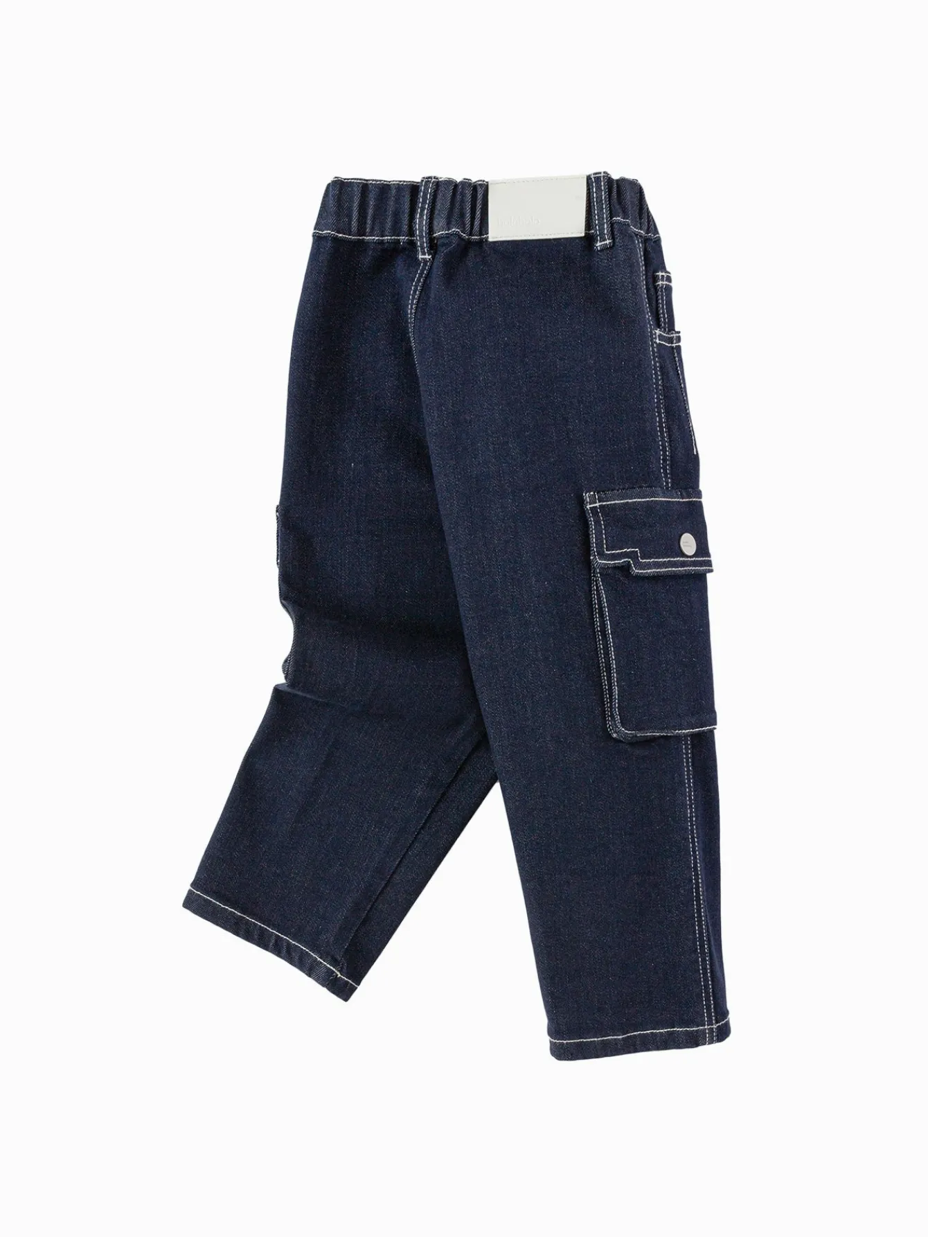Balabala Children's Clothing Boys Denim Pants Workwear Pants 2025 Spring and Autumn New Long Pants Denim Dark Blue Flash Sale