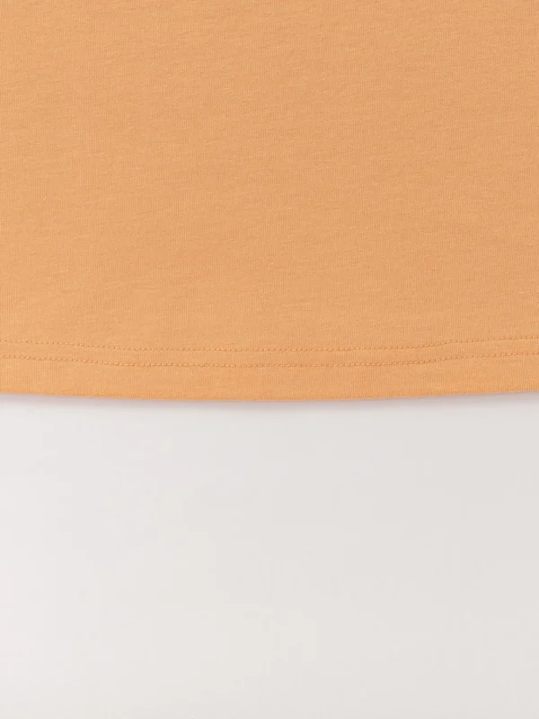 Balabala Children's Clothing Boys' Long Sleeve T-Shirt Lining 2025 Spring New Style Top Orange Online