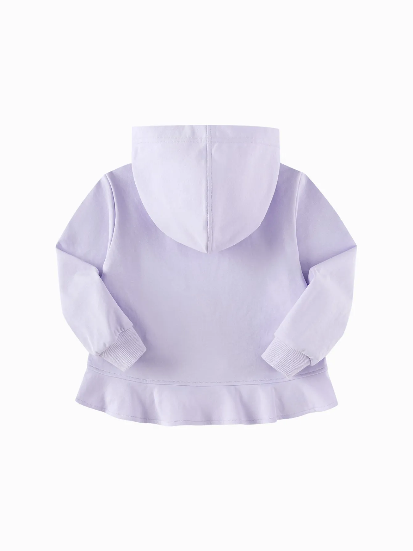 Balabala Children's Clothing Girls' Hooded Sweater 2025 Spring New A-line Top Violet Shop