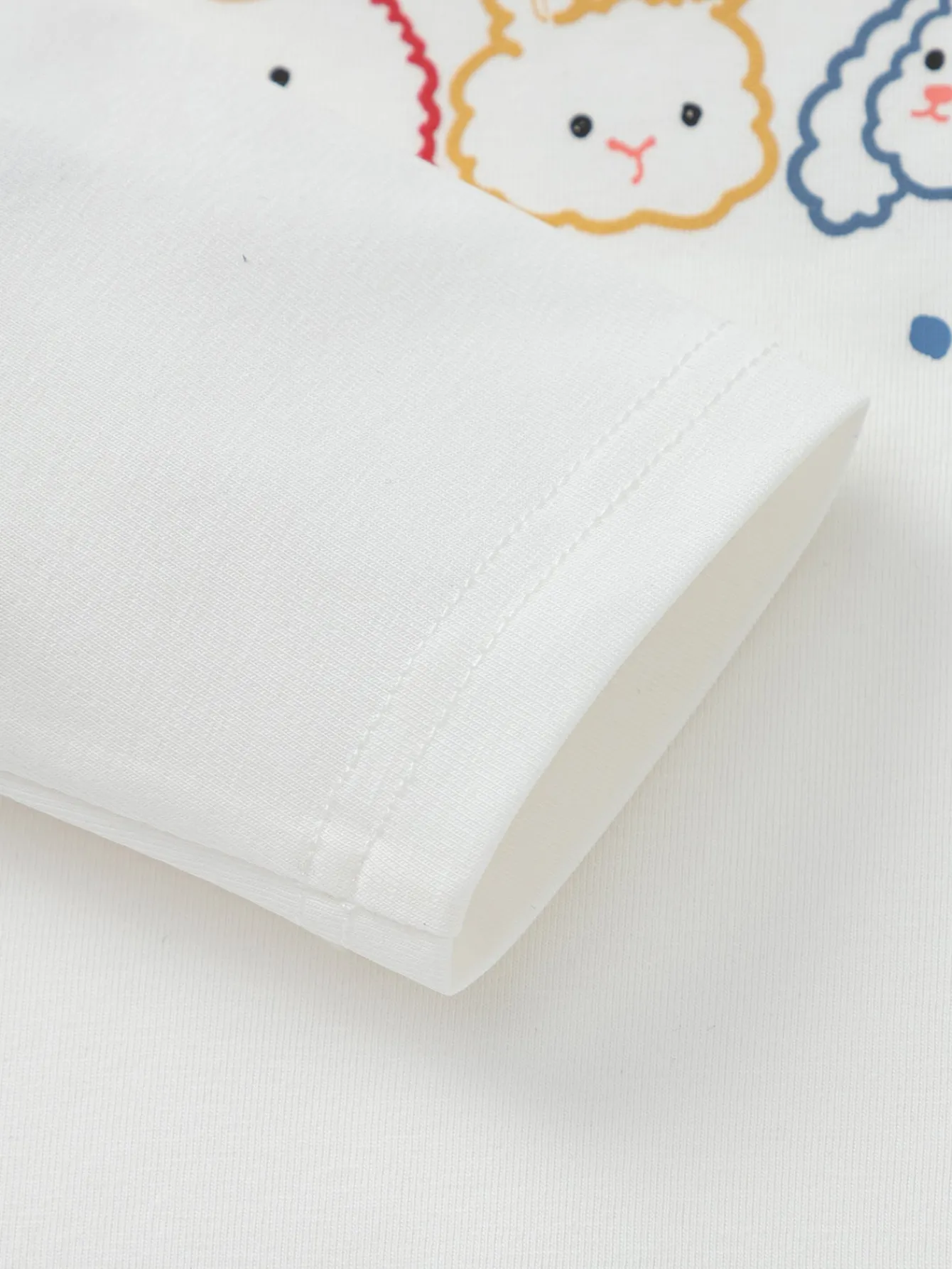 balabala_childrens_clothing_girls_long_sleeve_tshirt__spring_new_style_underwear_top_sweet_4.webp Balabala Children's Clothing Girls' Long Sleeve T-Shirt 2025 Spring New Style Underwear Top Sweet Raw White Cheap