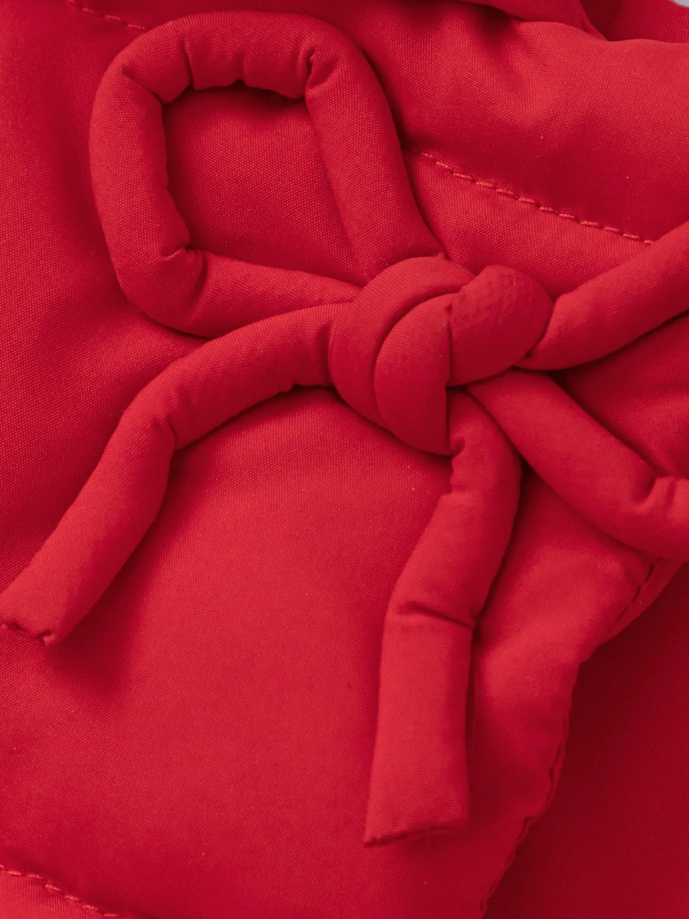 Balabala Children's Clothing Girls' Red New Year Jacket Cotton Coat 2025 New Spring Wear Chinese Red New