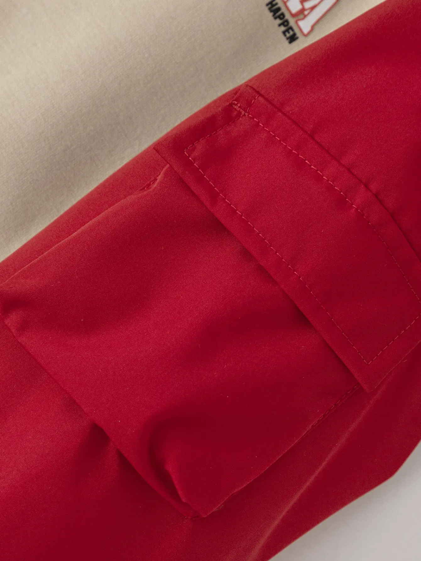 Balabala children's cotton coat boys' spring 2025 new hooded jacket patchwork trendy Khaki Store