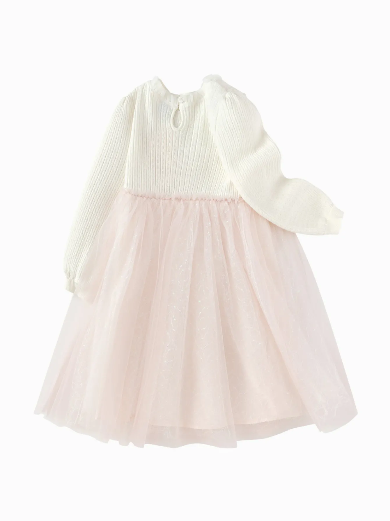 Balabala Children's Dress New Chinese Style Tulle Skirt Toddler Girls 2025 Spring New Arrival Dress Red Fashion